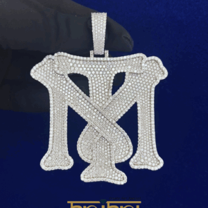 Iced Out Customized " TM " Pendant Custom VVS1 Moissanite Diamond Silver /Customized /Hip Hop pendant/Pass Tester/One Rope Chain Free