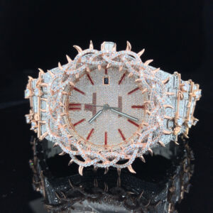 Icedout Vvs1 Moissanite Watch/Silver with Moissanite /Pass Tester Moissanite/Luxury Watches /Vvs Watch