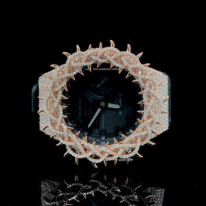 Icedout Vvs1 Moissanite Watch/Silvber with Moissanite Bezal/Pass Tester Moissanite/Luxury Watches /Vvs Watch