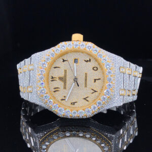 Icedout Vvs1 Moissanite Watch/Silver with Moissanite /Pass Tester Moissanite/Luxury Watches /Vvs Watch